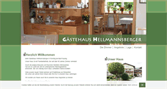 Desktop Screenshot of gaestehaus-hellmannsberger.de