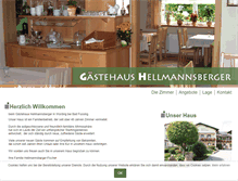 Tablet Screenshot of gaestehaus-hellmannsberger.de